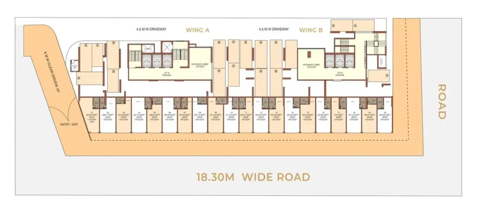 SK Imperial Garden Wing A Cluster Plan