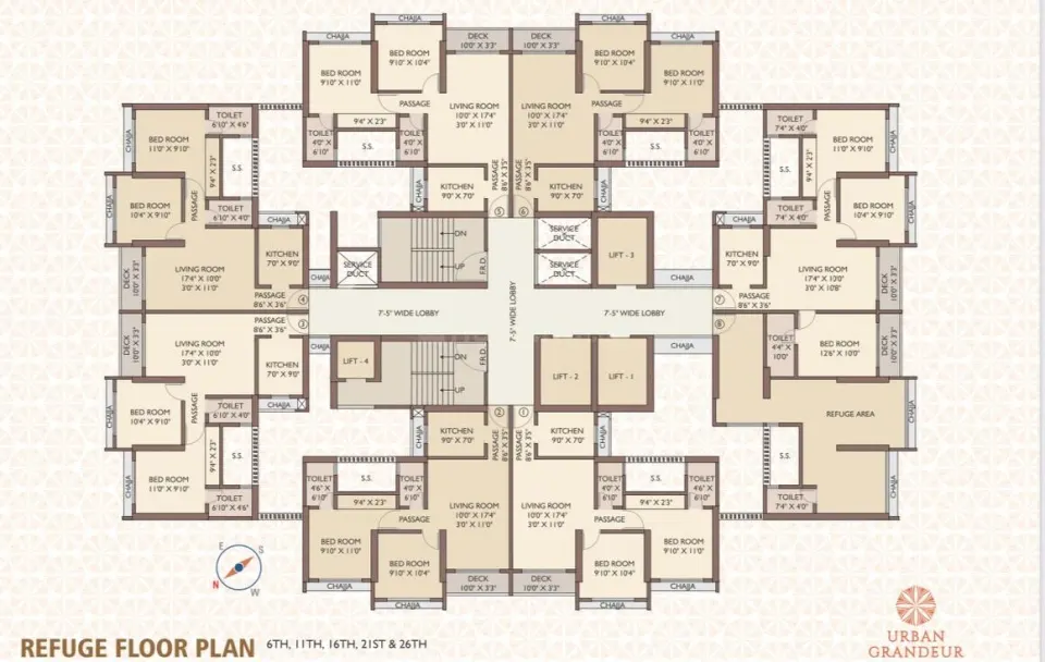 Urban Grandeur Bldg 2 Cluster Plan