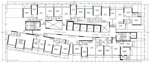 4th, 9th, 14th, 24th, 29th, & 34th Floor Plan Tower