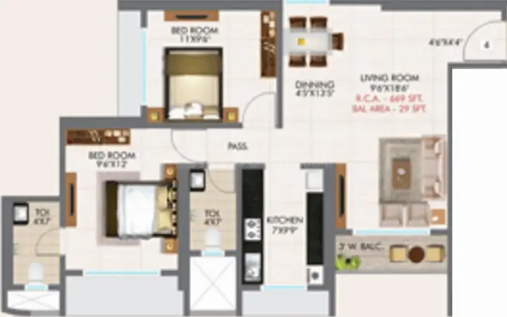 Published apartment layout