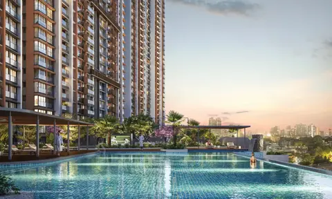 Godrej Horizon — Pool terrace
