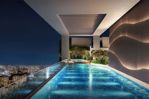Rustomjee Uptown Urbania — Pool and leisure deck