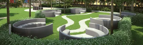 Raunak Maximum City — · Garden seating · Artist’s impression