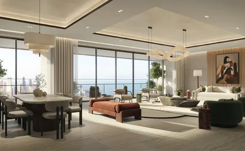 Kalpataru Worli One — Living room preview