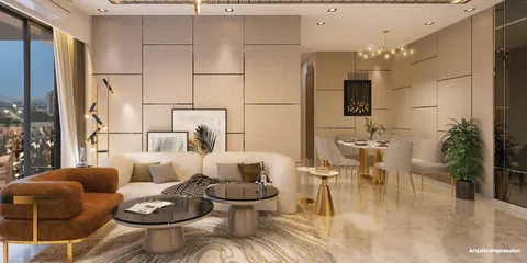 Ruparel Zinnia — Living and dining room · project illustration