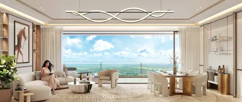 Lodha Elaris — · Living room
