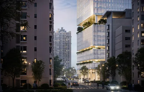 One Business Bay — Street elevation · project illustration