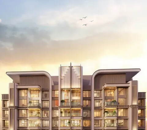 Lodha Aureus — · Art Deco tower architecture · Artist’s impression