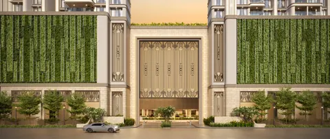 Lodha Aureus — · Entrance frontage · Artist’s impression