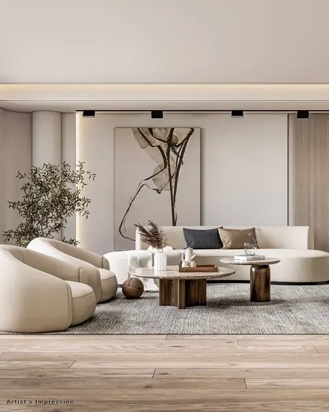 Rustomjee Ashiana — Living room preview