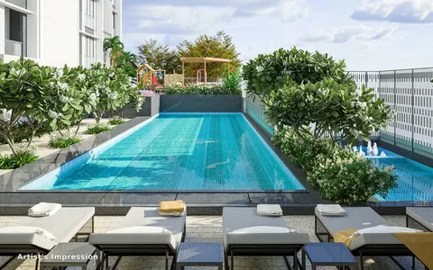Rustomjee Privé — Pool and leisure deck preview
