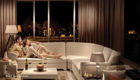 Rustomjee Privé — Show apartment living room