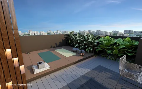 Rustomjee Stella — Rooftop yoga deck preview