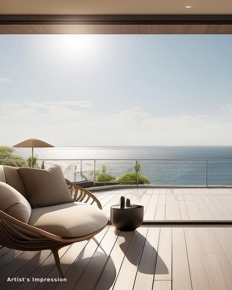 Illustrative terrace at Rustomjee Ocean Vista in Versova