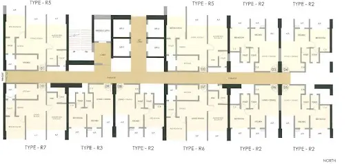 7th to 10th 12th to 15th 17th to 20th Floor Plan B2 Wing