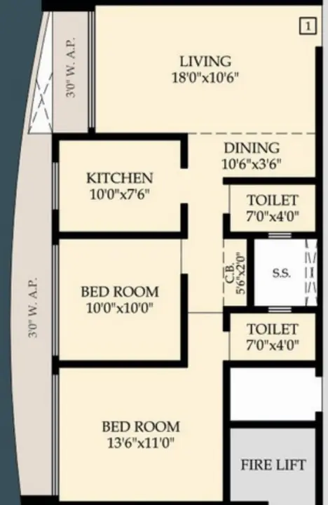 Published apartment layout