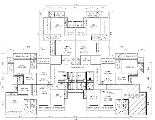 13th Floor Plan A Wing