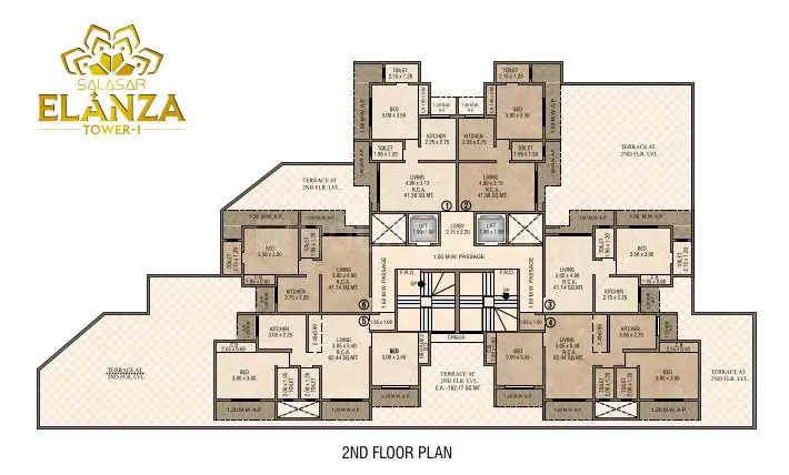 Elanza Wing A Cluster Plan for 2nd Floor